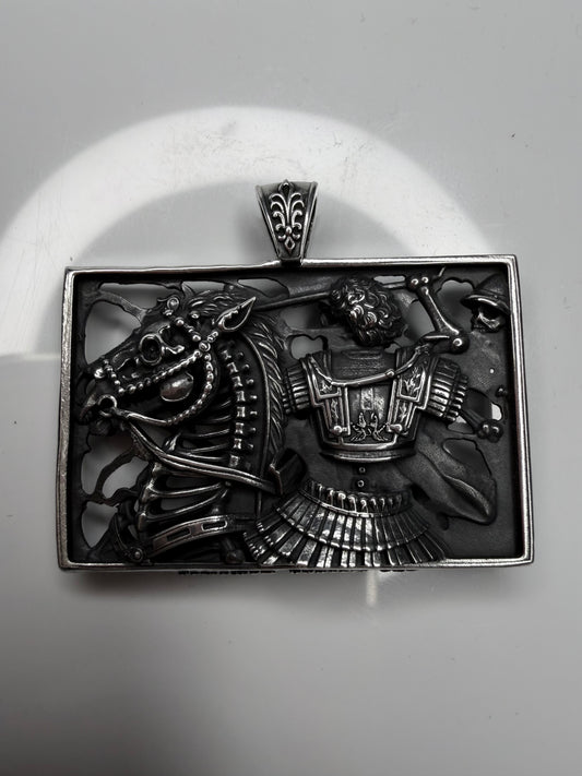 Skeletonized Alexander the Great Mosaic Pendant