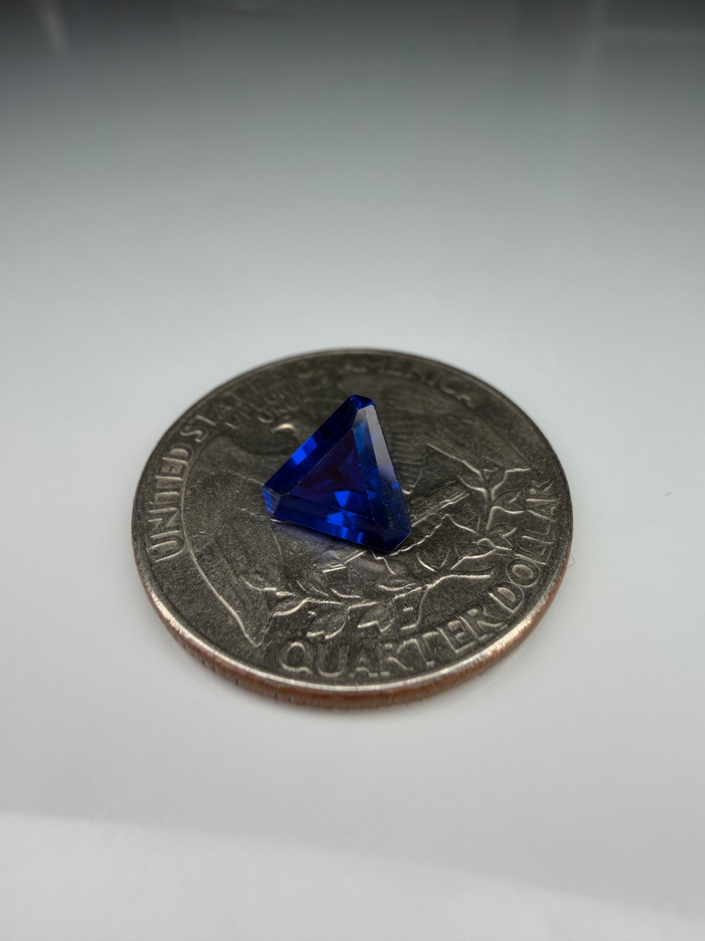 Triangle Cut Lab Grown Sapphire 1.10ct