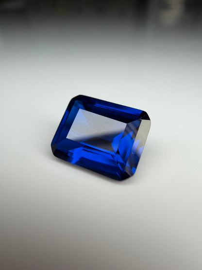 Emerald Cut Lab Grown Blue Sapphire 2.60cts