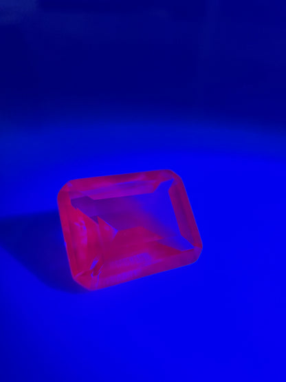 Emerald Cut Lab Grown Blue Sapphire 2.60cts