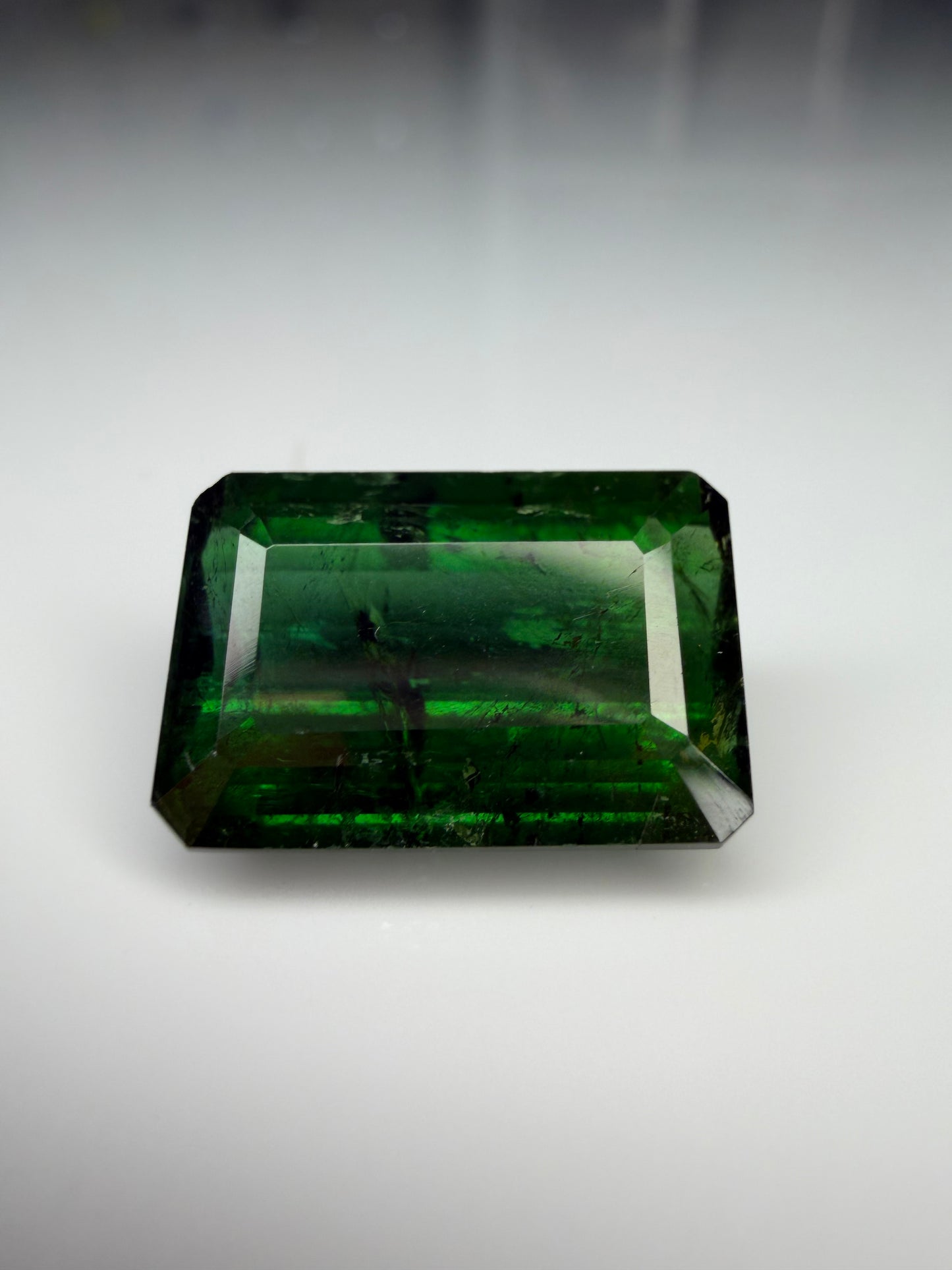 Emerald Cut Natural Green Tourmaline 10.20cts