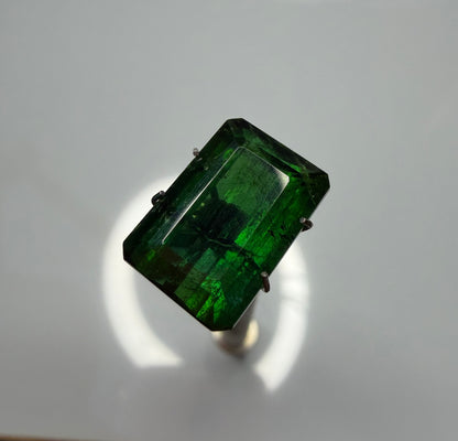 Emerald Cut Natural Green Tourmaline 10.20cts