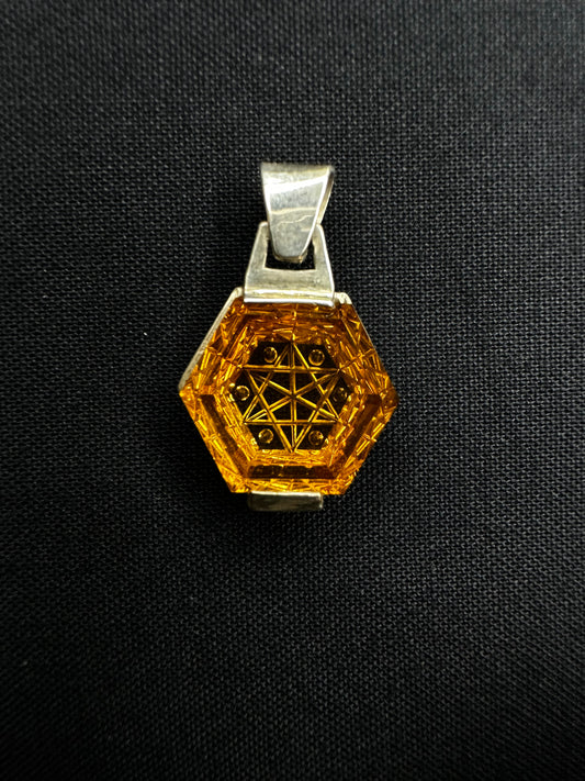 Citrine Silver Pendant