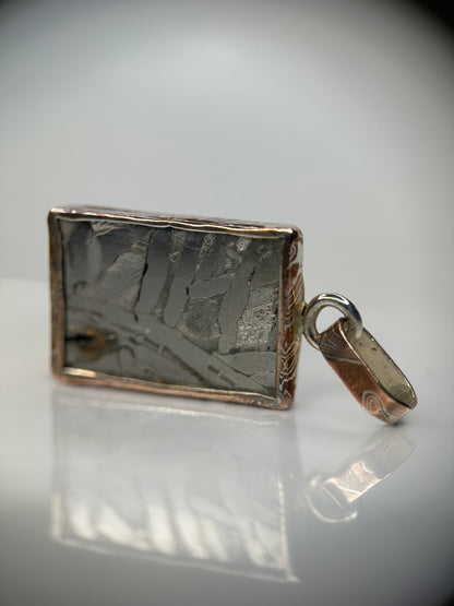 Meteorite & Mokume Gane  Pendant