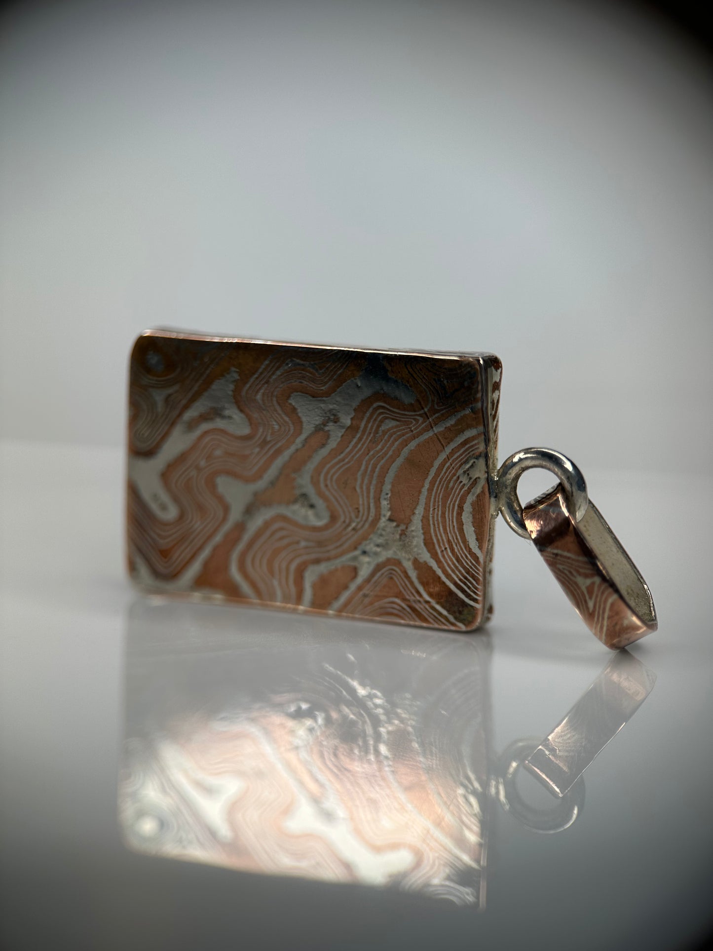 Meteorite & Mokume Gane  Pendant
