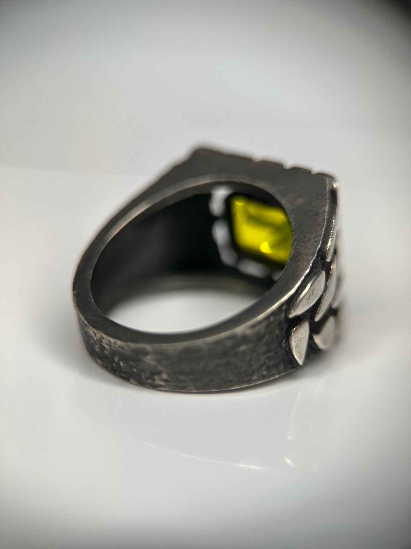 Yttrium Garnet Nugget ring