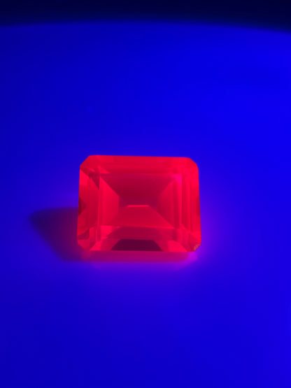 Emerald Cut Lab Grown Ruby 3.15cts