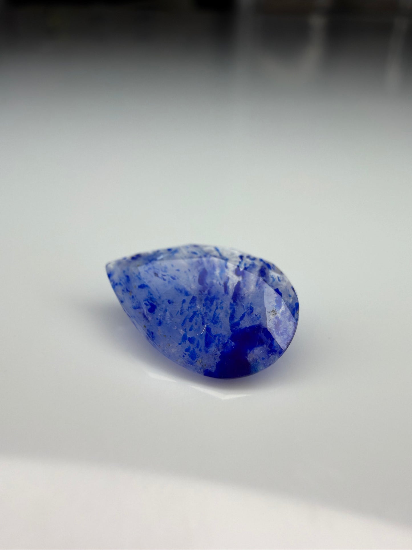 Pear Cut Sodalite With Lazurite 1.55cts