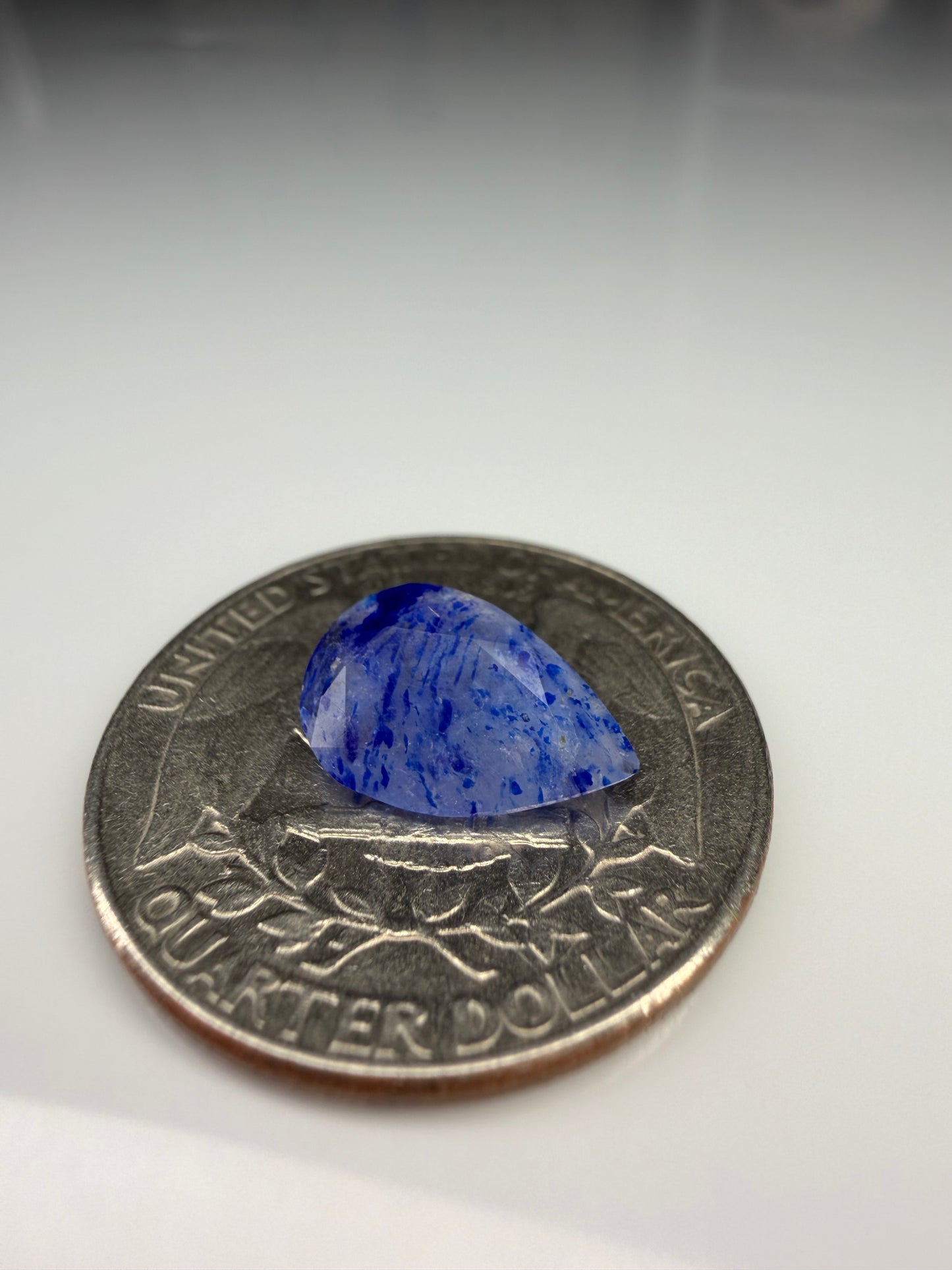 Pear Cut Sodalite With Lazurite 1.55cts